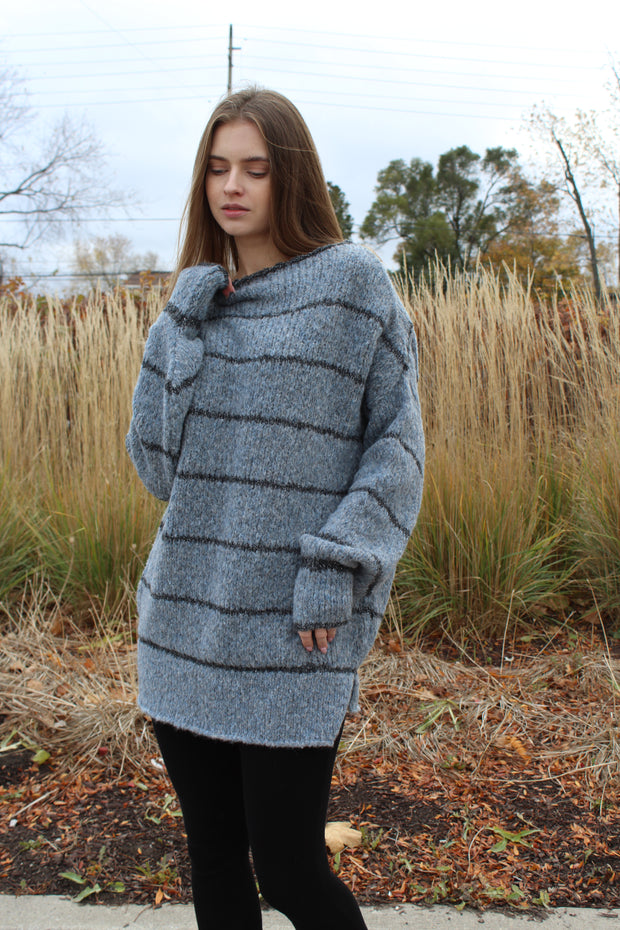 Alpaca wool oversized sweater .