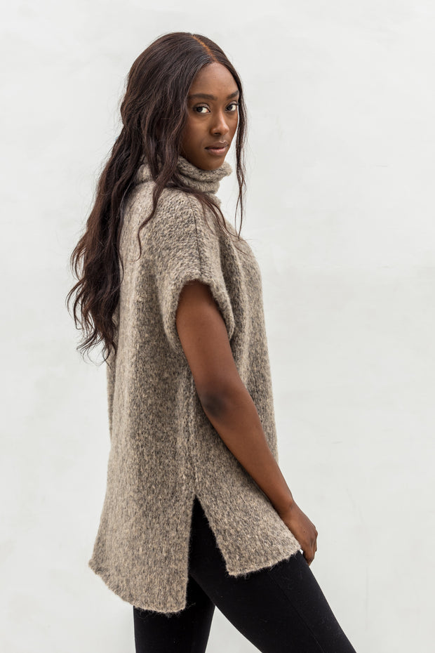 knit alpaca sweater vest