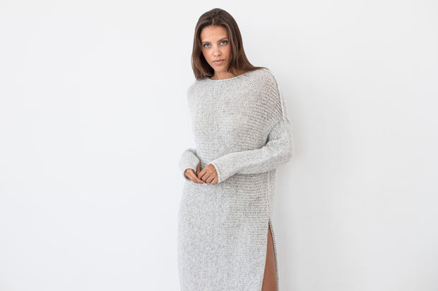 Oversized knit dress.