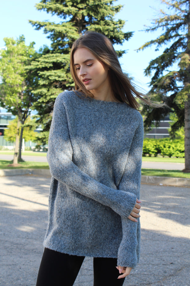 Alpaca wool knit sweater