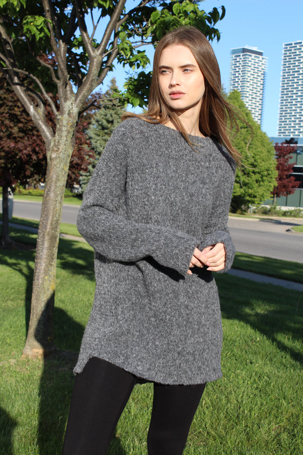 Alpaca wool knit sweater