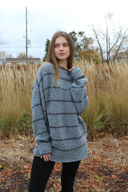 Alpaca wool oversized sweater .