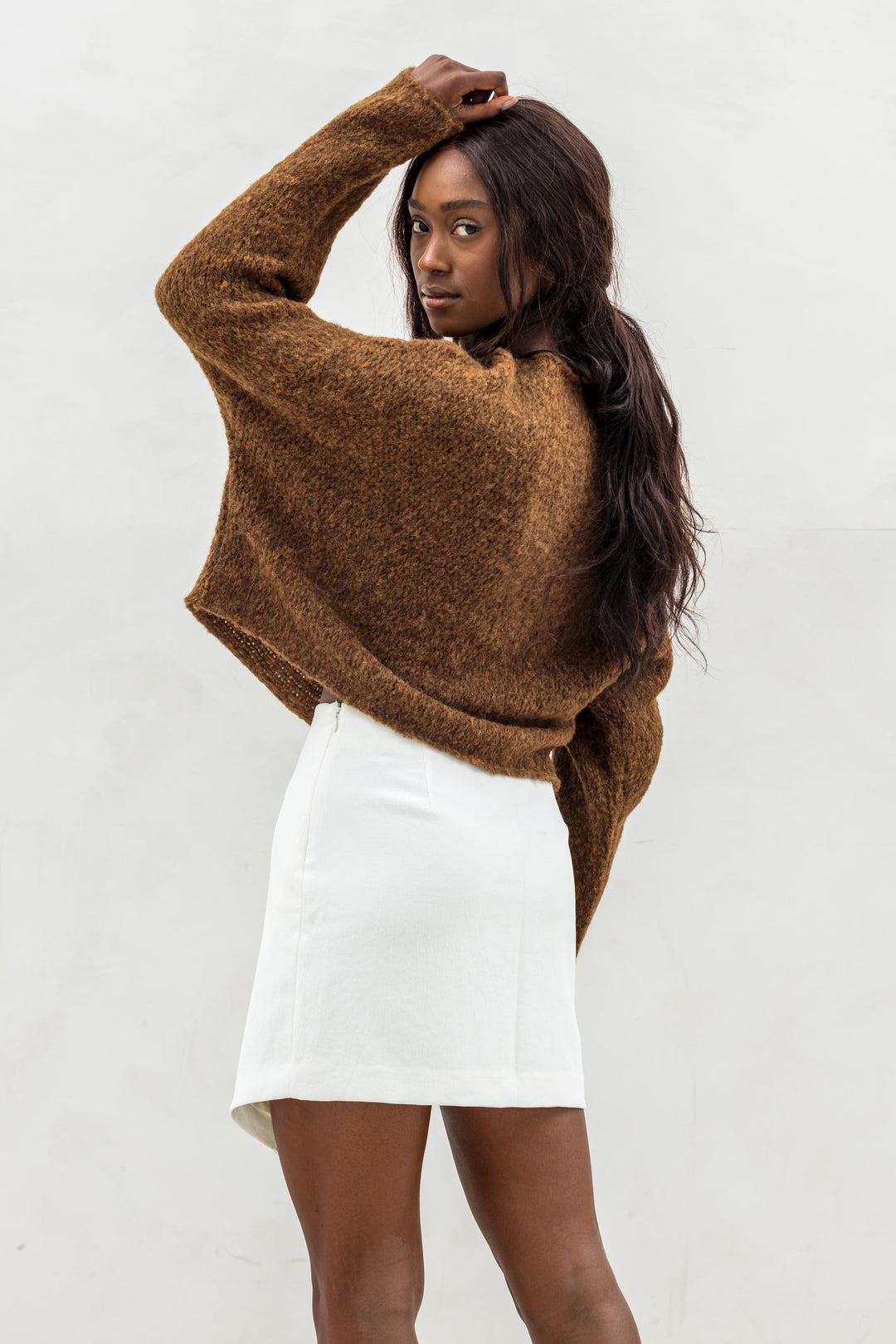 ＜H＞ALPACA BOUCLE CROPPED KNIT PULLOVER H BEAUTY&YOUTH UNITED ARROWS（エイチビューティーアンドユース