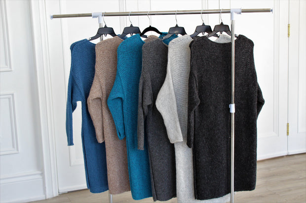 Oversized knit dress.