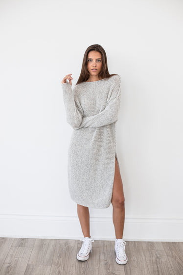 Oversized knit dress