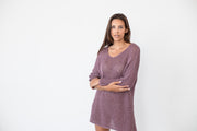 Peruvian   cotton loose knit sweater dress.