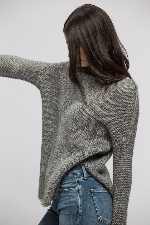 Grey Alpaca sweater. - RoseUniqueStyle