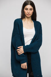 Alpaca blue/green  woman cardigan. - RoseUniqueStyle