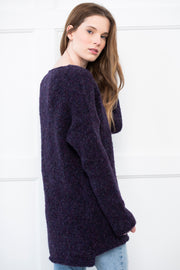 Alpaca wool sweater dress .