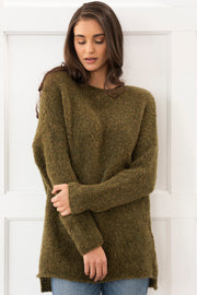 Oversized Alpaca knit sweater.