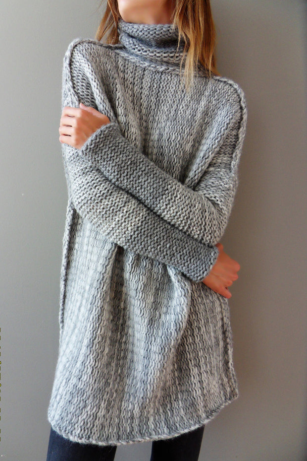 Oversized  Alpaca Chunky knit sweater. - RoseUniqueStyle