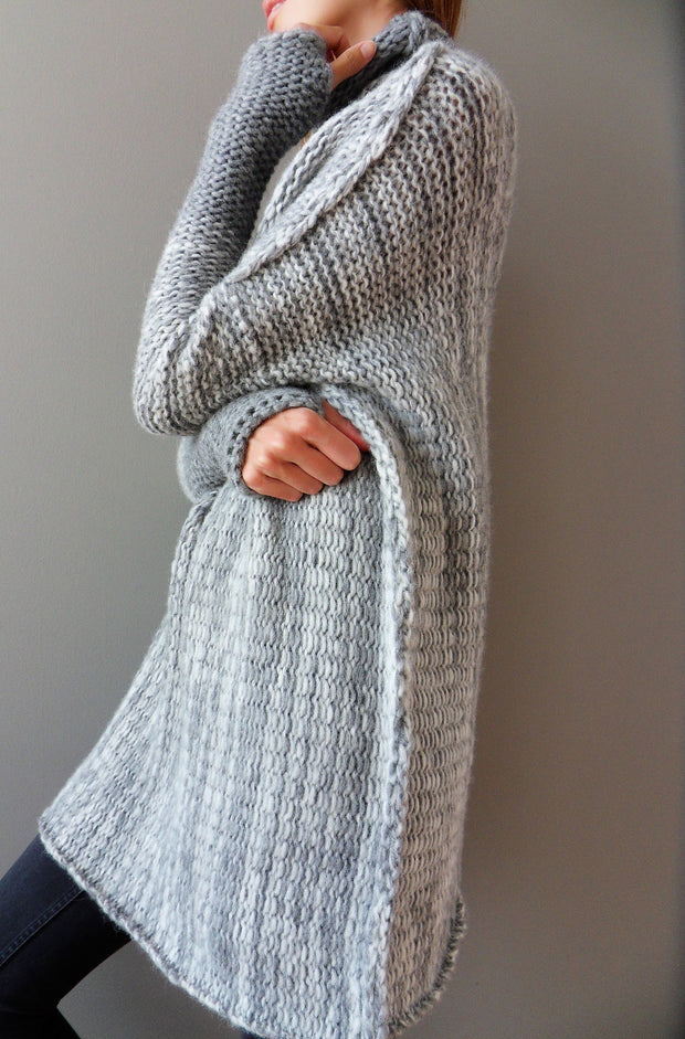 Oversized Alpaca Chunky knit sweater | Roseuniquestyle.